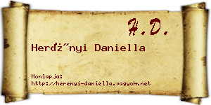 Herényi Daniella névjegykártya
